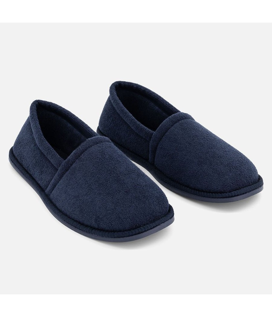 Navy Terry Sippers Navy Terry Sippers